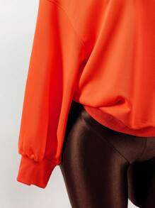 Amplova Women Burnt Orange Graphic Print Long Sleeve Crew Neck Sweatshirt,Autumn Streetwear School Casual & Sports Graduation Back-To-School Teacher For Fall - Burnt Orange - View 6