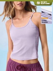 In My Nature Bretelles décontractées minimalistes de couleur unie pour femme, vêtements de randonnée pour femme