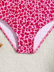 Wildeya Young Girls Leopard Print Swimsuit Set Young Girl Summer Outfits Young Girls Sets Bathing Suits For Girls Kids Two Pieces Bathing Suit For Kids Bathing Suits For Girls Young Girls Bikini Sets
