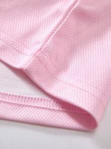 ROMWE MEN Men's Preppy Slogan Number Graphic Short Sleeve T-Shirt