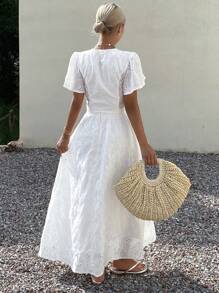 Livesso Nuovo outfit estivo da spiaggia per donne, set da 2 pezzi con blusa bianca e gonna