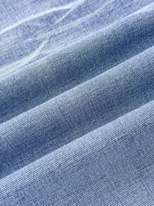 Attitoon Women Simple Casual Denim Jeans,Going Out,2000s Style,Y2k,Baggy Pants,Low Rise Jeans,Wide Leg Pants Woman,Airport,Baggy Jeans Women, Back To School - Medium Wash - View 8