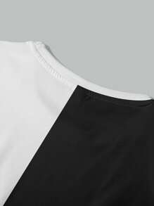 Manfinity LEGND 男士夏季字母印花撞色圆领休闲背心 - 彩色 - 查看 4