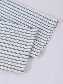 Pantalones largos casuales y versátiles con ajuste suelto y diseño de rayas para adolescentes, para usar en primavera y verano, en el día a día, vacaciones, verano y viajes