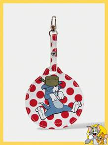 TOM & JERRY X SHEIN Mini-casserole plate à pois mignon, badge rond de dessin animé