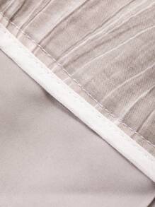 Livesso 女士宽松休闲阔腿裤，夏季新品 - 咖啡棕 - 查看 7