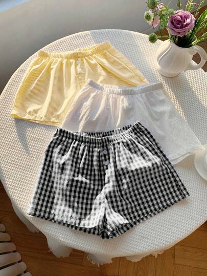 Comfortcana 多色梭织女式阔腿短裤