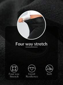 Flexra Damskie jeansy skinny fit w jednolitym kolorze, w dużych rozmiarach, modne na lato