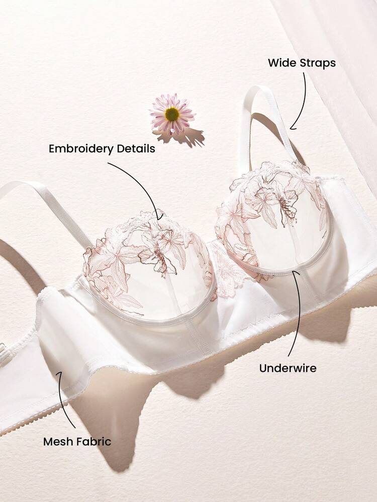 Balconette Unlined Corset Lace Bra