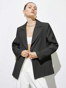 Aveloria Modichic Hellgelbe Blazerjacke für Damen mit Cut-out Rücken, Kontrast weiße Schleife, elegant, lässig, schick, romantisch, sexy, Langarm, dünn für die Fahrt zur Arbeit
