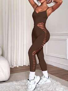 Slayoga Mono casual de unicolor para mujer, adecuado para el verano