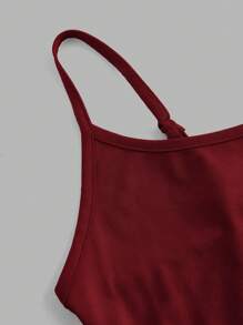 SHEIN EZwear 4 件套女士休闲简约吊带紧身短款上衣，适合夏季 - 彩色 - 查看 4
