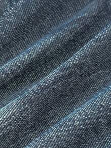 Attitoon Women's Pocket Pleated Hem Denim Skirt, Sexy Ultra Low Rise ,Thanksgiving , Christmas ,Y2k Jeans Skirt, Vintage