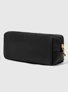 ROMWE Grunge Punk Minimalist Numeric & English Pattern Compact Portable Cosmetic Pouch, Pencil Case, Jewelry Bag 552582 - Multicolor - View 4