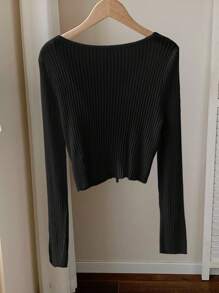 Comfortcana Femmes Cardigans Décontractés Couleur Unie Manches Longues Légers - Noir - Voir 2