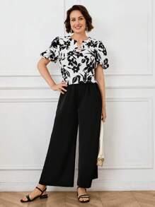 Miaspire 2pcs/Set Vacation Style Printed Top And Pants Set, Spring/SummerTeacher Outfits For WomenCountry Style Women's ClothingGoing Out Outfits Mothers Day Outfit Gift For Mom