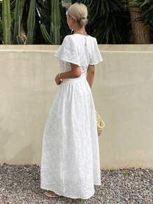 Livesso Nuovo outfit estivo da spiaggia per donne, set da 2 pezzi con blusa bianca e gonna