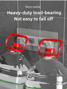 Bộ 4/10 cái Giá đỡ tủ quần áo gắn tường không cần khoan, có keo dán chịu lực, tủ đựng đồ ăn đa năng không cần dụng cụ - Trong sáng - Xem 5