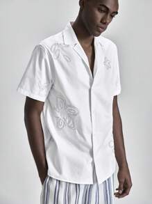 Ontre 2025秋冬季季节性服装，冬季，返校季，万圣节，圣诞节，男士教师服装，夜间外出，商务休闲衬衫