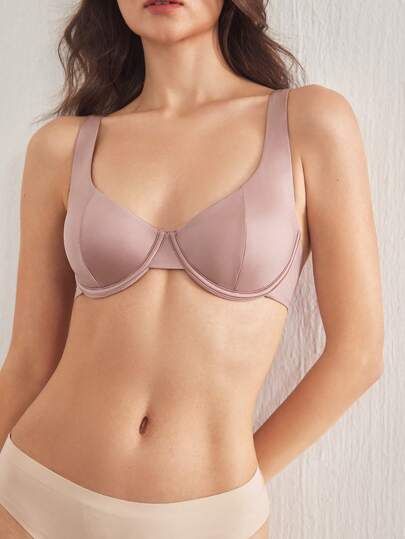 Ocili Sujetador sin costuras, ultra-delgado, cómodo y sin almohadillas para mujer