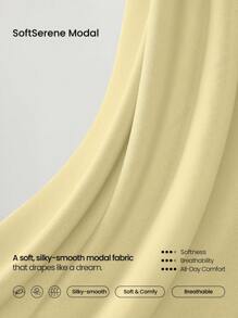 GLOWMODE Modal Silk Touch Wide Leg High Waist Lounge Pants With Side Pockets Daily Casual Fall