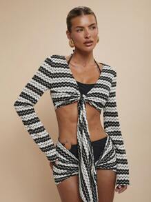 COSMINA Women Two Pieces Outfits For Daily Wear - Black and White - View 7