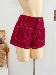 Soleia 女士宽松休闲纯色牛仔短裤，夏季，牛仔女郎，Y2k 女士，街头潮流女士，茶会短裤，七月四日女士，海滩度假，乡村音乐会，女士夏季，度假