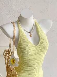 Sweetina Women's Sleeveless Solid Color Sundress, Fashion Summer Wear