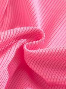 SHEIN Set di costumi da bagno per giovani ragazze, top canotta e pantaloncini di colore unito, modello delicato e carino