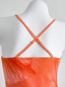 SHEIN 少女时尚夏季度假大号花卉印花吊带裙 - 彩色 - 查看 4