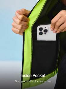 In My Nature Outdoor Wear Fluorescent Cycling Jacket, Suitable For Outdoor Camping, Hiking, And Urban Commuting, Women  Women's Casual & Outdoor Running Jacket Outdoor Hiking Jacket Women's Casual Jacket,  Thermal Thick Warm Jacket - Green - View 9