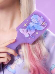 Pop Mart Azura X SHEIN 1 Pc Cartoon Character Pattern Air Cushion Comb, Unclog Hair, Massage Scalp, Tears
