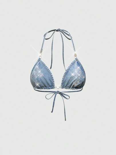 J-Fashion Sexy Y2K Streetwear Cowgirl, Distressed Denim Cami Top