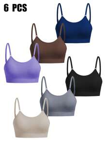 Velisys Velisys Set de 6 piezas de sujetadores deportivos de mujer en unicolor - Multicolor - Ver 2