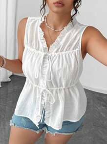 Elenzga Einfaches Kurzarmhemd in Große Größen, modisch für den Sommer