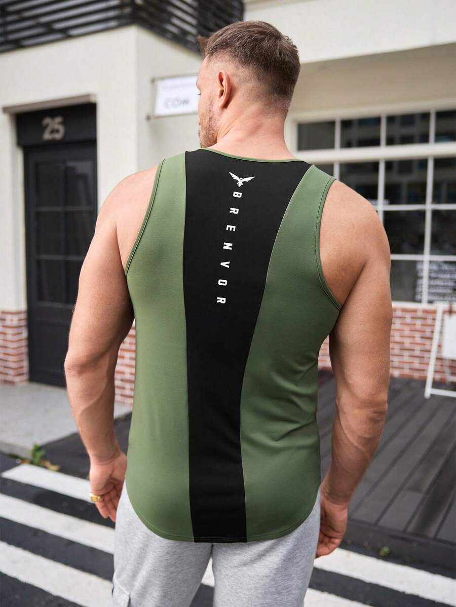 Manfinity VCAY Áo ba lỗ không tay dáng rộng thoải mái hàng ngày thời trang dệt kim dành cho nam - Đỏ - Xem 1