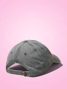THE POWERPUFF GIRLS X SHEIN Casquette de baseball lavée imprimée avec lettres de bande dessinée