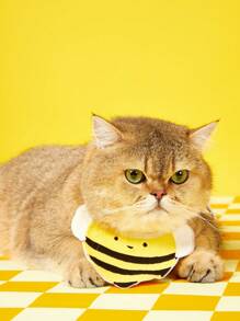 PETSIN Cute Pet Cat Bandana, Dog/Cat Neckerchief, Pet Bib, Dog/Cat Scarf, Honeybee Design