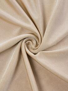 SOLERSUN Spring And Summer Women's Clothing, Elegant Style, Party, Apricot Color, Shiny Knitted Fabric, Sleeveless Off-Shoulder Neckline, Metal Decorative Buckle, Fishtail Skirt Hem, Sexy Maxi Dress - Khaki - View 6