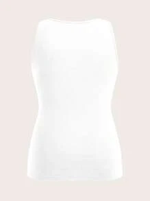 Slaydiva 3pcs Plus Size Women's Solid Color Thick Strap Camisole Suitable For Summer Vacation - Multicolor - View 8