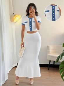 SHEIN Clasi 女士日常两件套服装 - 彩色 - 查看 6