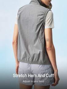 In My Nature Women's Outdoor Vest Jacket For Cycling, Camping, Hiking, City Commuting - Grey - View 9