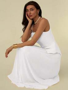 Aloruh Women Two Pieces Outfits For Daily Wear - White - View 5