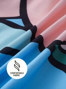 Astro Boy X SHEIN 3 Peças Conjunto de Roupa de Cama com Padrão Cartoon, Tecido Escovado, Macio e Quente, Adequado para Camas de Solteiro/Casal/Queen/King Size