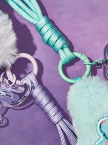 Pop Mart Azura X SHEIN 1 个星形钥匙扣，可挂在包包、背包、钥匙扣上，可爱紫色 - 彩色 - 查看 9