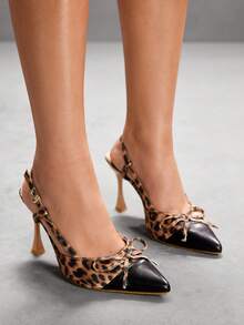 CUCCOO SZL Pointed Toe High Heel Sandals, Fashionable Silver Rhinestone Versatile Heeled Sandals - Black - View 2