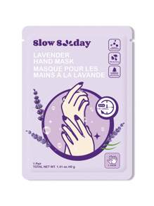 SlowSunday薰衣草护手膜一对，专为干燥皲裂的双手设计，保湿舒缓，深层滋养，打造温暖舒适的冬季造型，适合冬季、Y2K、情人节、斋月、斋月聚会及送礼，也是派对的理想之选。 - 白色 - 查看 8