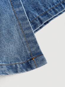 SHEIN MOD Women's Summer Casual Asymmetric Hem Denim Jumpsuit Romper