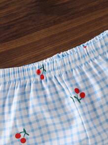 SHEIN Vintaside Kids Bộ trang phục mùa hè cho bé gái và bé trai 2 món - Áo thun cổ tròn tay ngắn kết hợp với quần short màu trơn - Nhiều màu - Xem 7