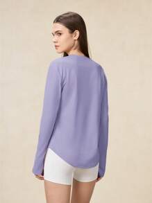 OutZeal 防晒 UPF50+ 凉爽防晒弧形下摆长袖T恤 女款带口袋